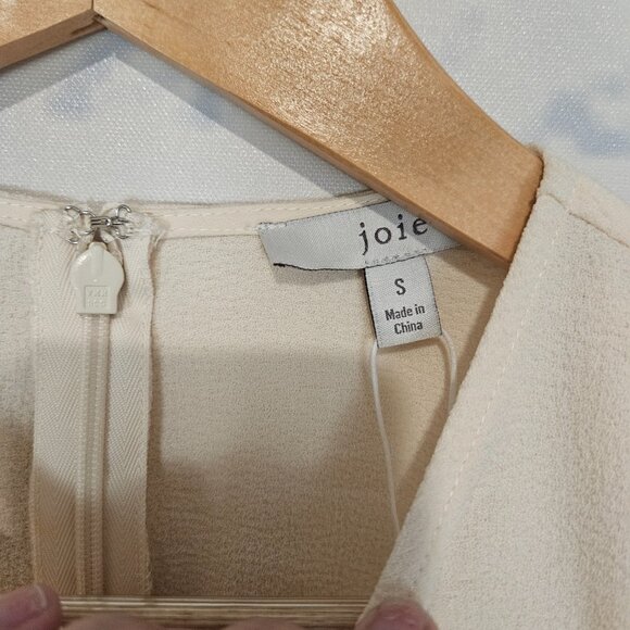 NWT Joie Mini Dress Ecru Size Small Long Sleeve *SAMPLE* - Picture 4 of 9